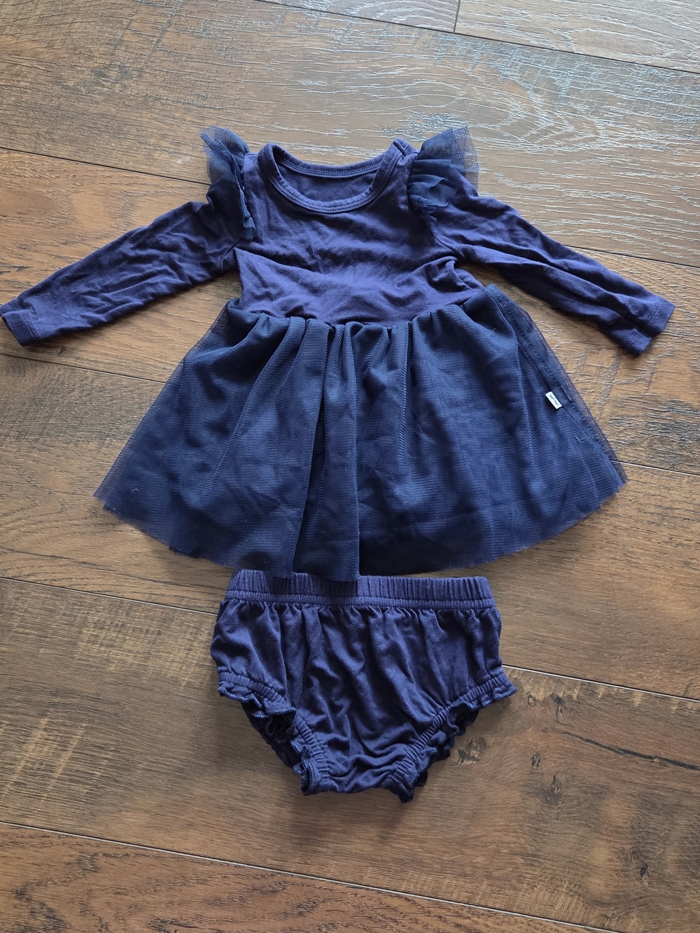 Little Sleepies Flutter Tutu Twirl Dress With Bloomers